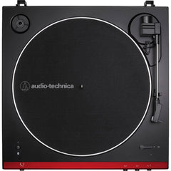 Audio-Technica AT-LP60XBT-RD Fully Automatic Belt-Drive Bluetooth Stereo Turntable, Red/Black