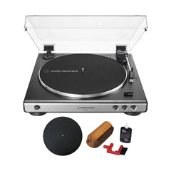 Audio-Technica AT-LP60X Fully Automatic Belt-Drive Turntable Gunmetal with Essentials