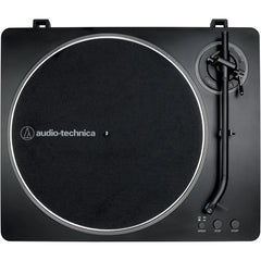 Audio-Technica AT-LP70X-BG Fully Automatic Belt-Drive Turntable Black/Silver with Mat & Cleaning Kit