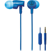 Audio-Technica ATH-CLR100iSBL SonicFuel, In-ear Headphones Inline Mic & Control