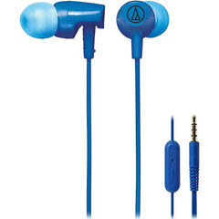 Audio-Technica ATH-CLR100iSBL SonicFuel, In-ear Headphones Inline Mic & Control