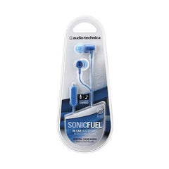 Audio-Technica ATH-CLR100iSBL SonicFuel, In-ear Headphones Inline Mic & Control