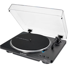 Audio-Technica AT-LP70X-BG Fully Automatic Belt-Drive Turntable Black/Silver with Mat & Cleaning Kit