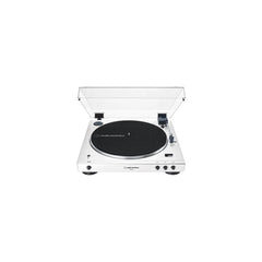 Audio-Technica AT-LP60XBT Bluetooth Stereo Turntable – Fully Automatic Belt-Drive Record Player (White).
