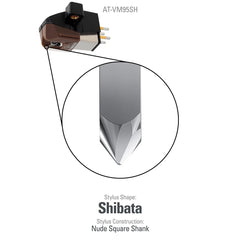 Audio-Technica AT-VM95SH Dual Moving Magnet Turntable Cartridge (Brown)