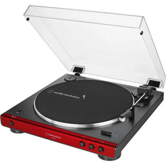 Audio-Technica AT-LP60XBT Stereo Turntable with Bluetooth (Red and Black)