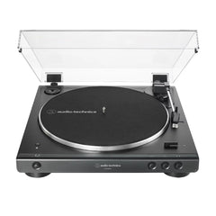 Audio-Technica AT-LP60XBT Bluetooth Turntable (Black) bundle with Speakers Pair