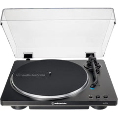 Audio-Technica AT-LP70X-BG Fully Automatic Belt-Drive Turntable Black/Silver with Mat & Cleaning Kit